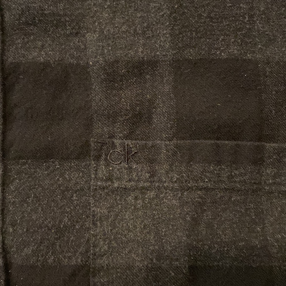 Charcoal & Black Plaid Shirt Mens Large - Picture 6 of 6
